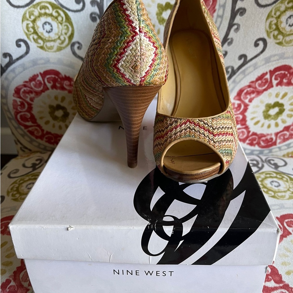 NINE WEST PUMPS Heels NEW multicolor - Picture 2 of 5